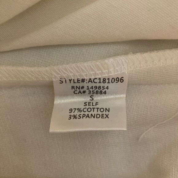 NWT Sadie & Sage Shorts Women Sz S White Twill Cotton Stretch‎ Belted Paperbag - Picture 8 of 12